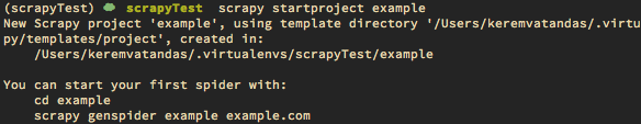 Scrapy Start Project